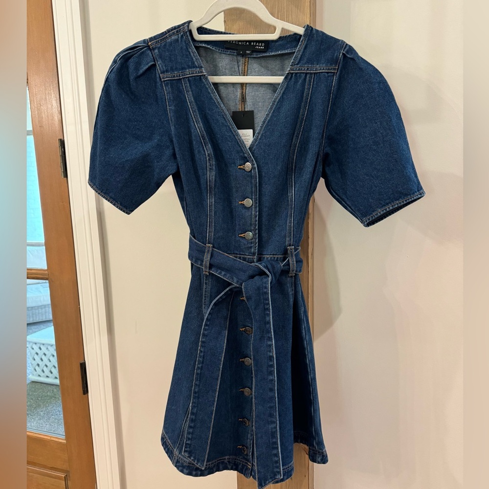 Veronica Beard denim dress. Size 6. NWT. $448